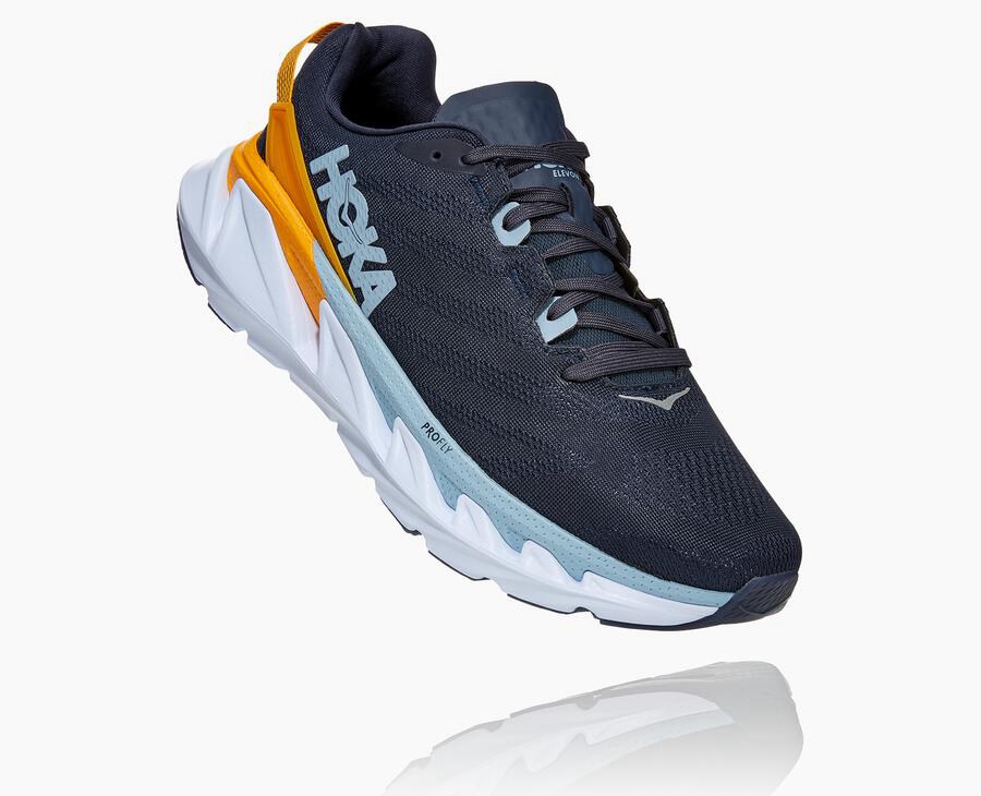 Hoka One One Elevon 2 Löparskor Herr - Marinblå/Vita - QMTRZ-5346